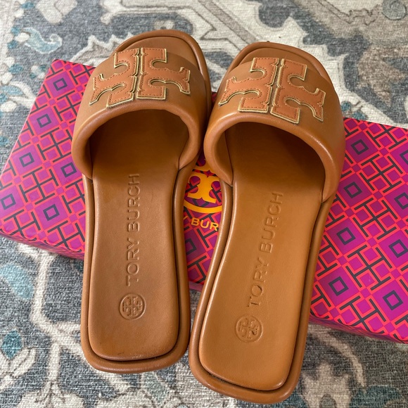 Tory Burch Double T Sport Slides - Picture 6 of 10